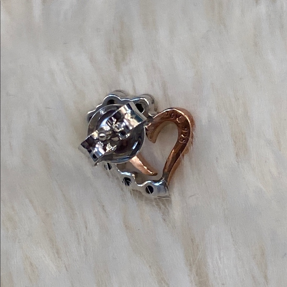 Heart Diamond Earrings - Picture 3 of 5